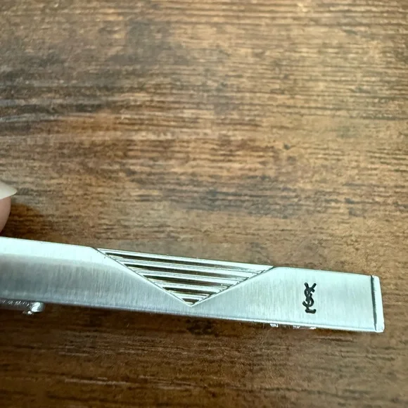 YSL Silver Tie Pin - Picture 3 of 4